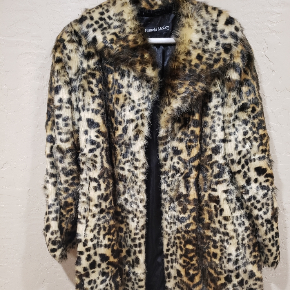 Faux fur coat